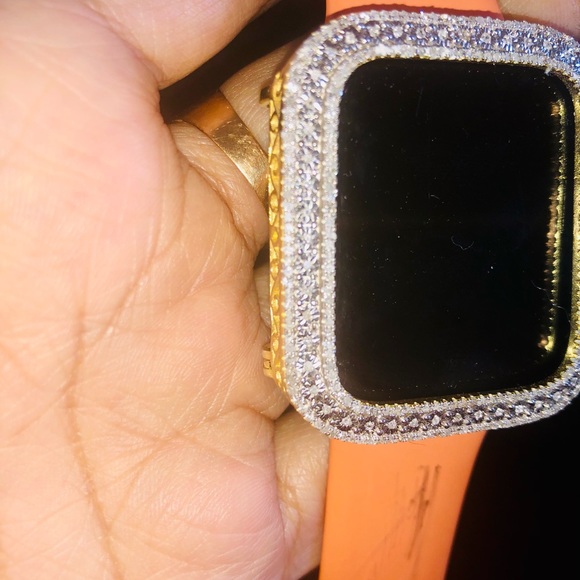 Genuine Real Diamond Bezel for Apple Watch all series custom made free appraisal - Picture 12 of 17
